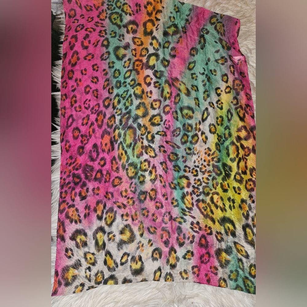 Rainbow Leopard Print Infinity Scarf – Payless – One Size